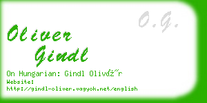 oliver gindl business card